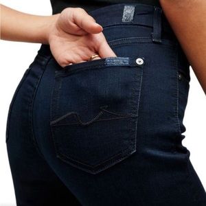 7 For All Mankind 7FAM Women’s Straight Leg Denim Jeans Size 32